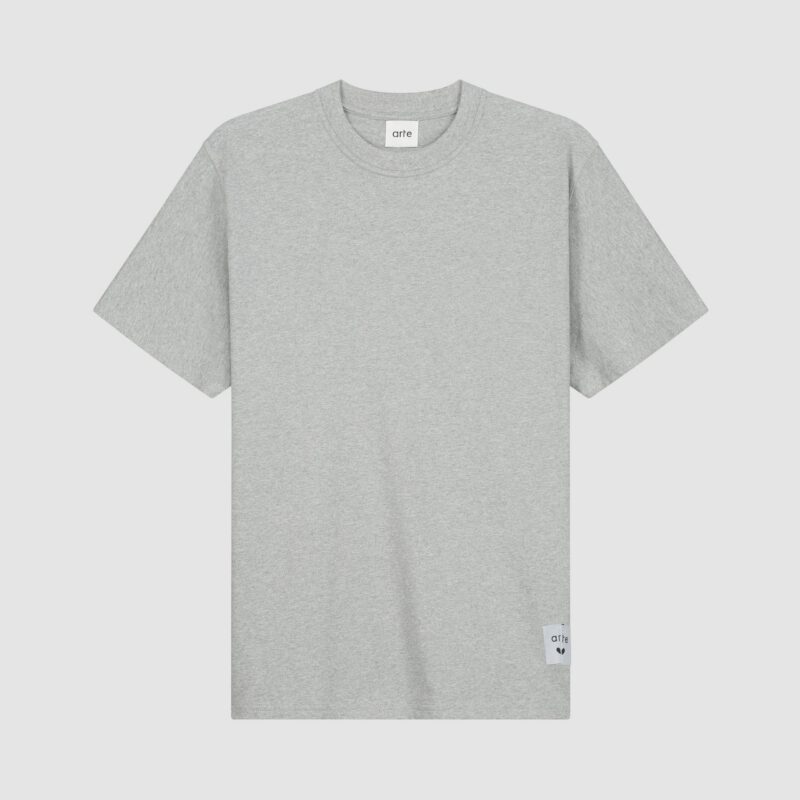 T-shirt à étiquette réversible - Gris