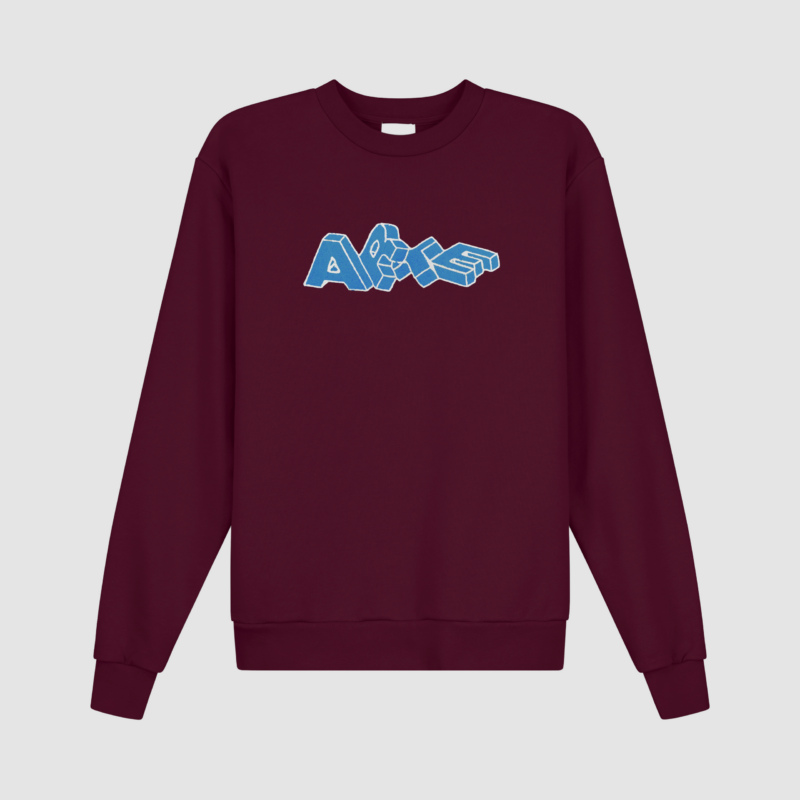 Arte Blocks Crewneck - Bordeaux
