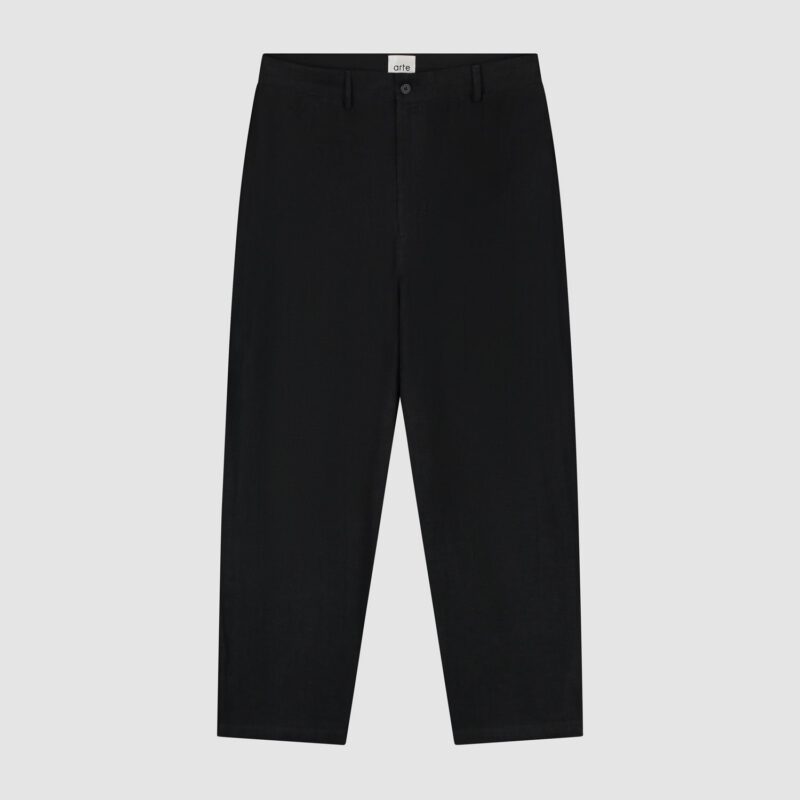 Pantalon de costume en lin - Noir