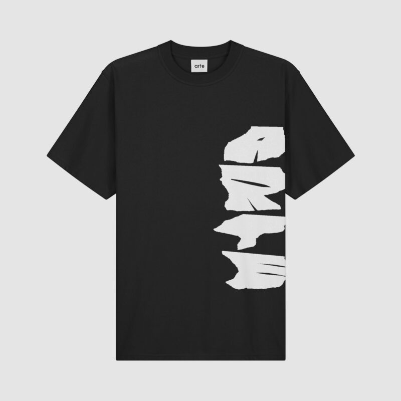 T-shirt avec logo sur le côté - Noir