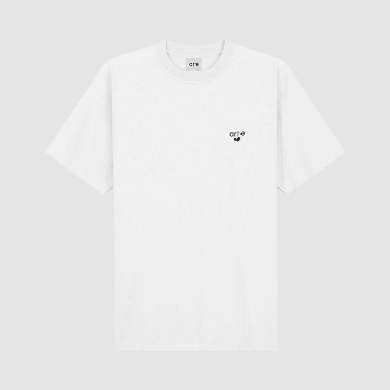 T-shirt avec logo en forme de cœur - blanc