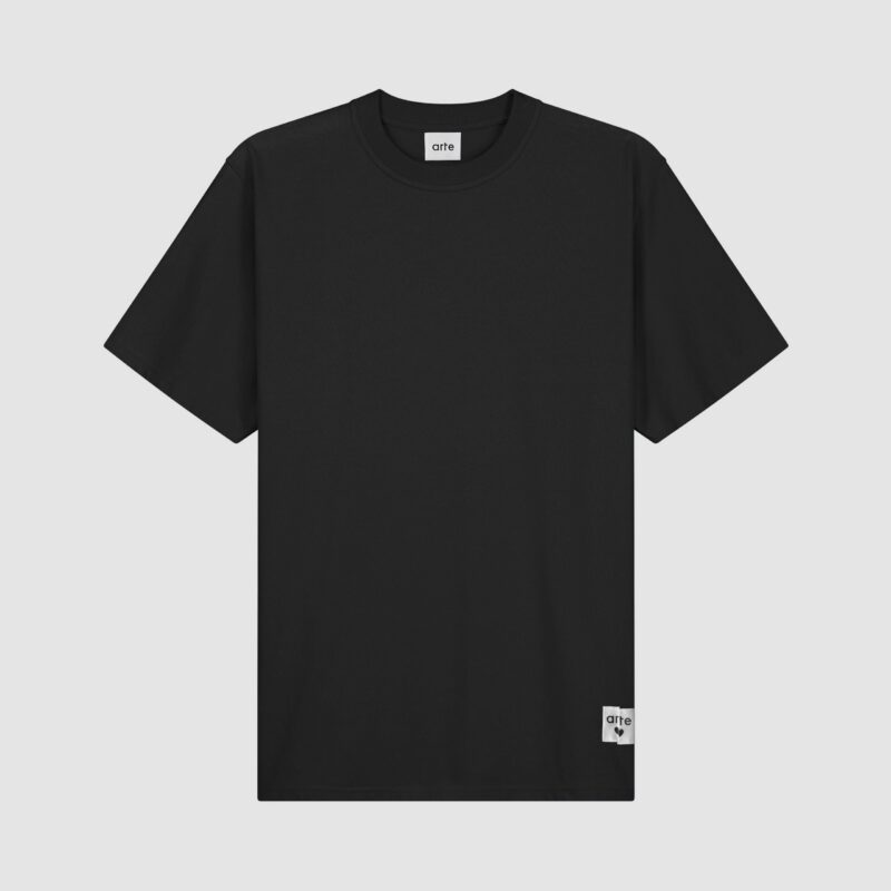 T-shirt à étiquette réversible - Noir