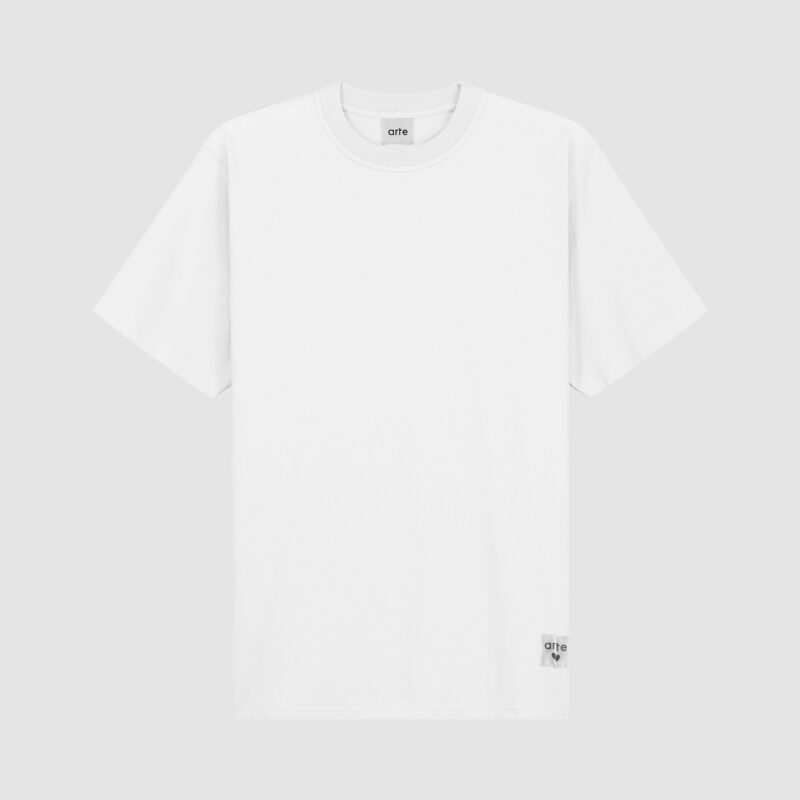 T-shirt à étiquette réversible - Blanc