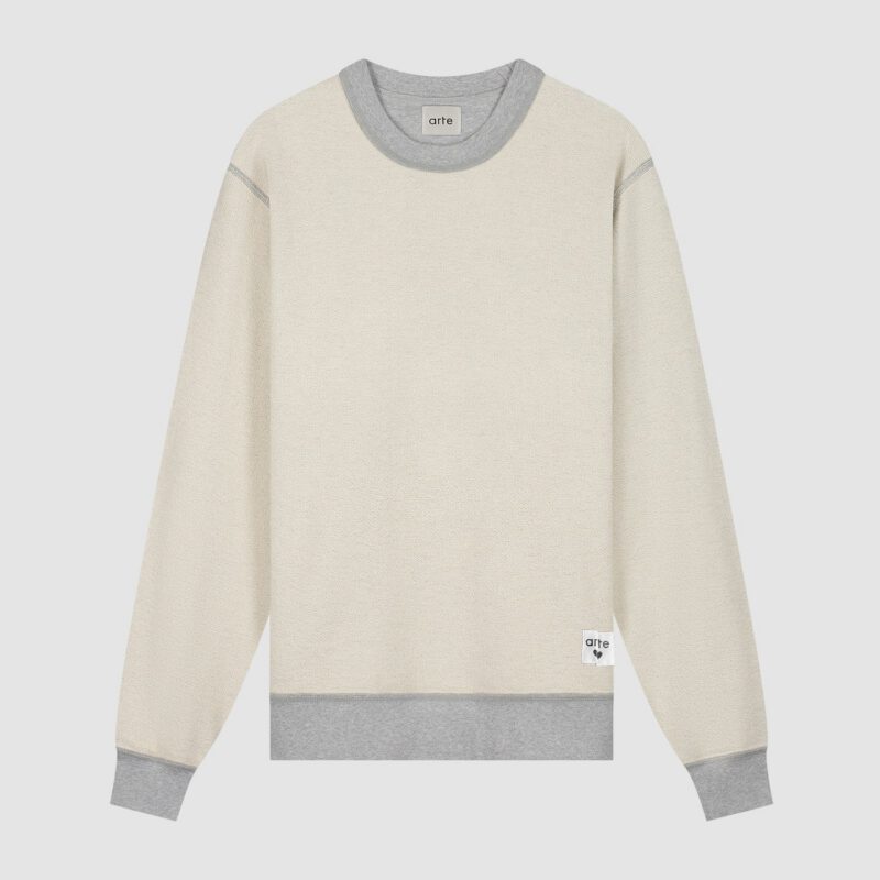 Étiquette réversible Col rond - Gris