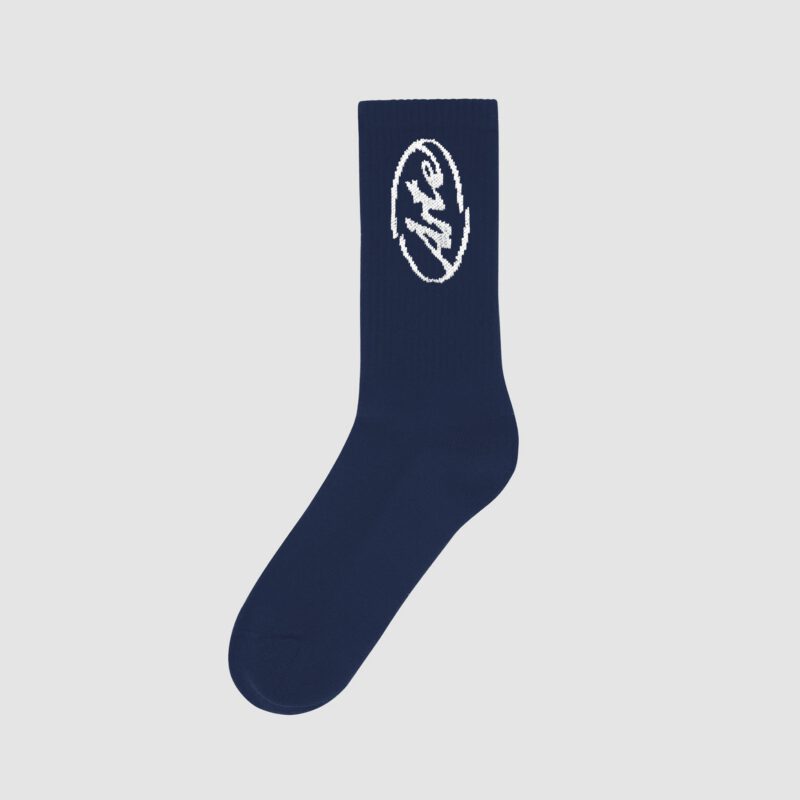 Chaussettes avec logo cercle - Bleu marine