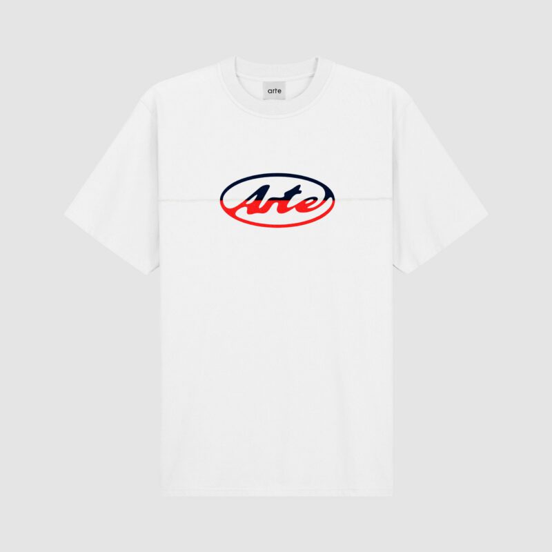 T-shirt avec logo cercle découpé - Blanc