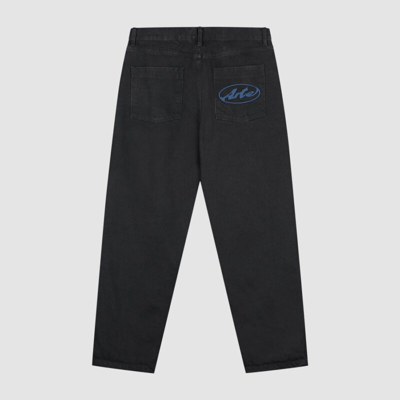 Pantalon à poche avec logo circulaire - Noir