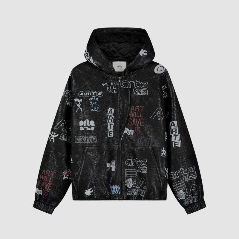 Veste en cuir intégral - Noir