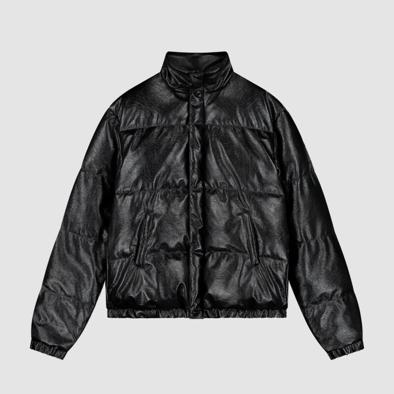 Doudoune à col haut - Noir